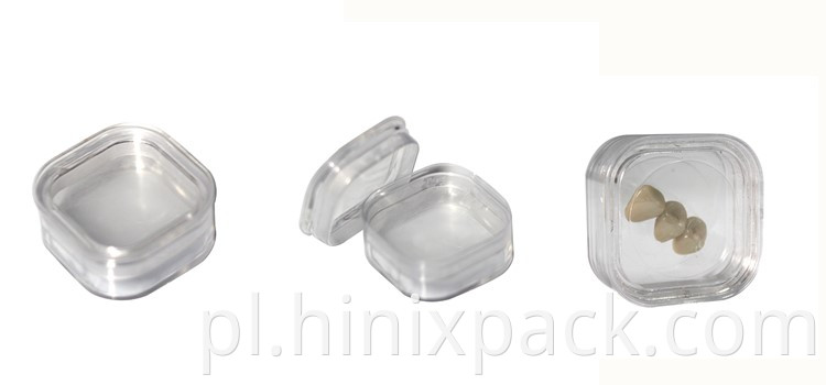 1.5 Inch Plastic Membrane Dental Crown Box Jewelry Box